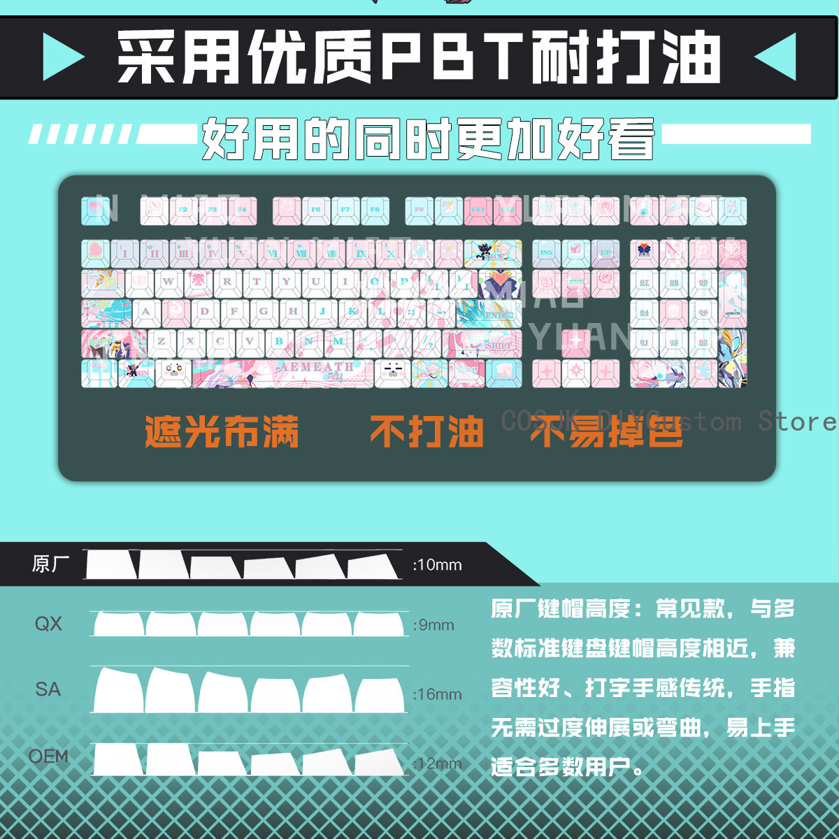 122 Keys Anime Wuthering Waves - Gaming Keyboard Top ulasan dan harga