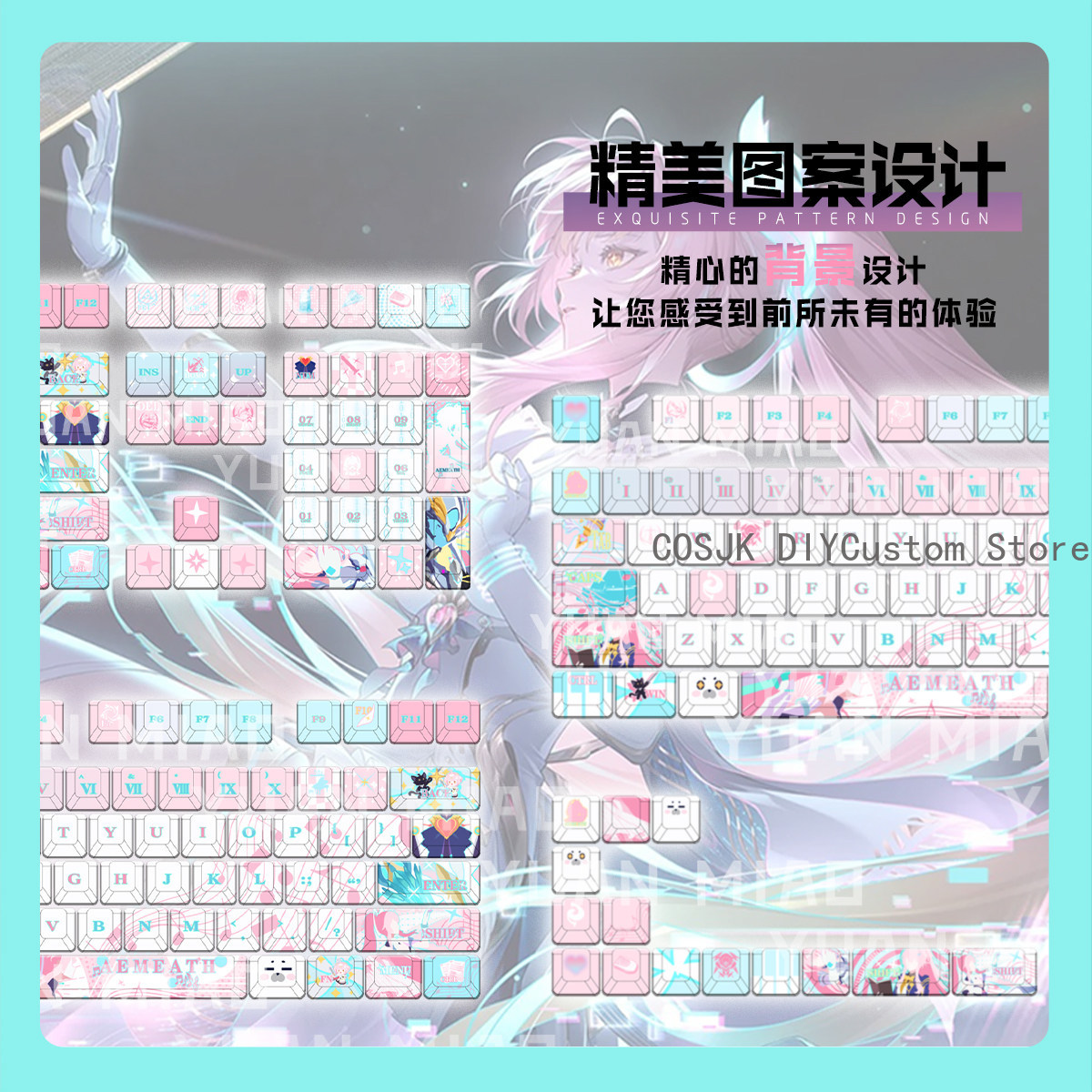 122 Keys Anime Wuthering Waves - Gaming Keyboard Top ulasan dan harga
