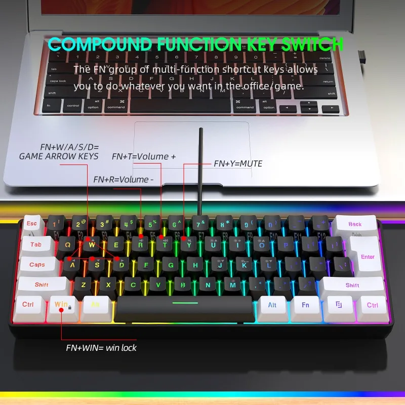 Keyboard and Mouse 60% Compute - Gaming Keyboard And Mouse For Xbox ulasan dan harga