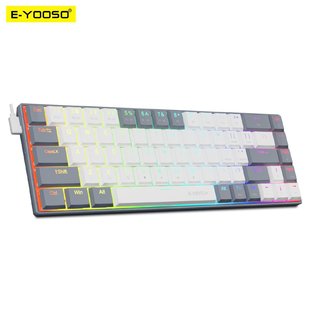 E-YOOSO A68 RGB Mini Slim USB  - Gaming Keyboard Bundle ulasan dan harga