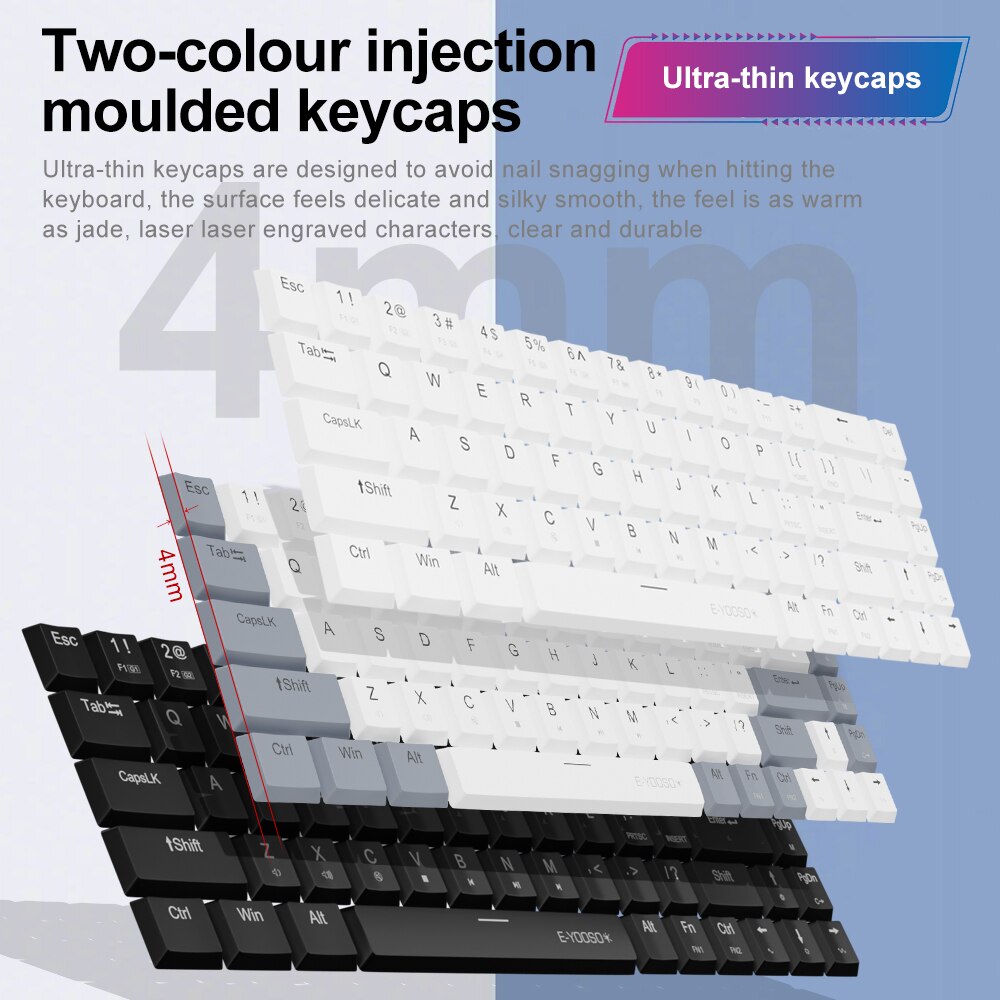 E-YOOSO A68 RGB Mini Slim USB  - Gaming Keyboard Bundle ulasan dan harga