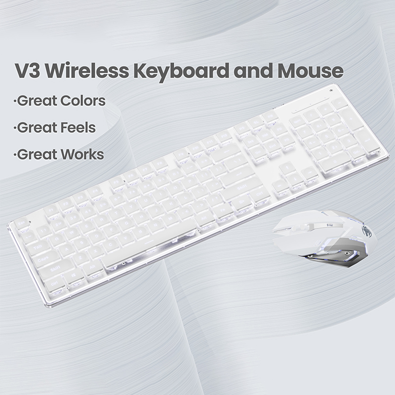 EWEADN V3 wireless Silent Offi - Gaming Keyboard Bundle ulasan dan harga