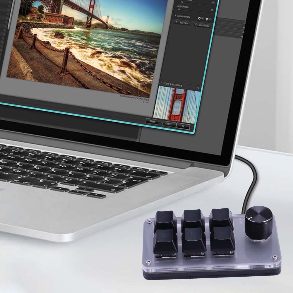 6 Key 1 Knob One Handed Mechan - Gaming Keyboard 1 Hand ulasan dan harga