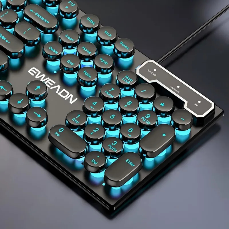 Retro Punk Mechanical Feel Key - Gaming Keyboard And Mouse ulasan dan harga