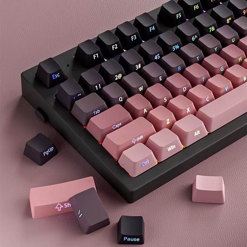 Gradient Keycaps Side Printed  - Gaming Keyboard Typewriter ulasan dan harga