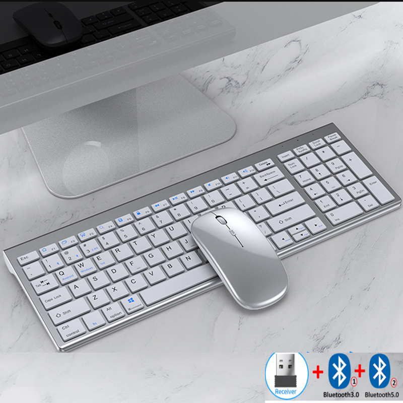 Jomaa Slim Rechargeable Blueto - Gaming Keyboard Mouse And Headset Combo ulasan dan harga
