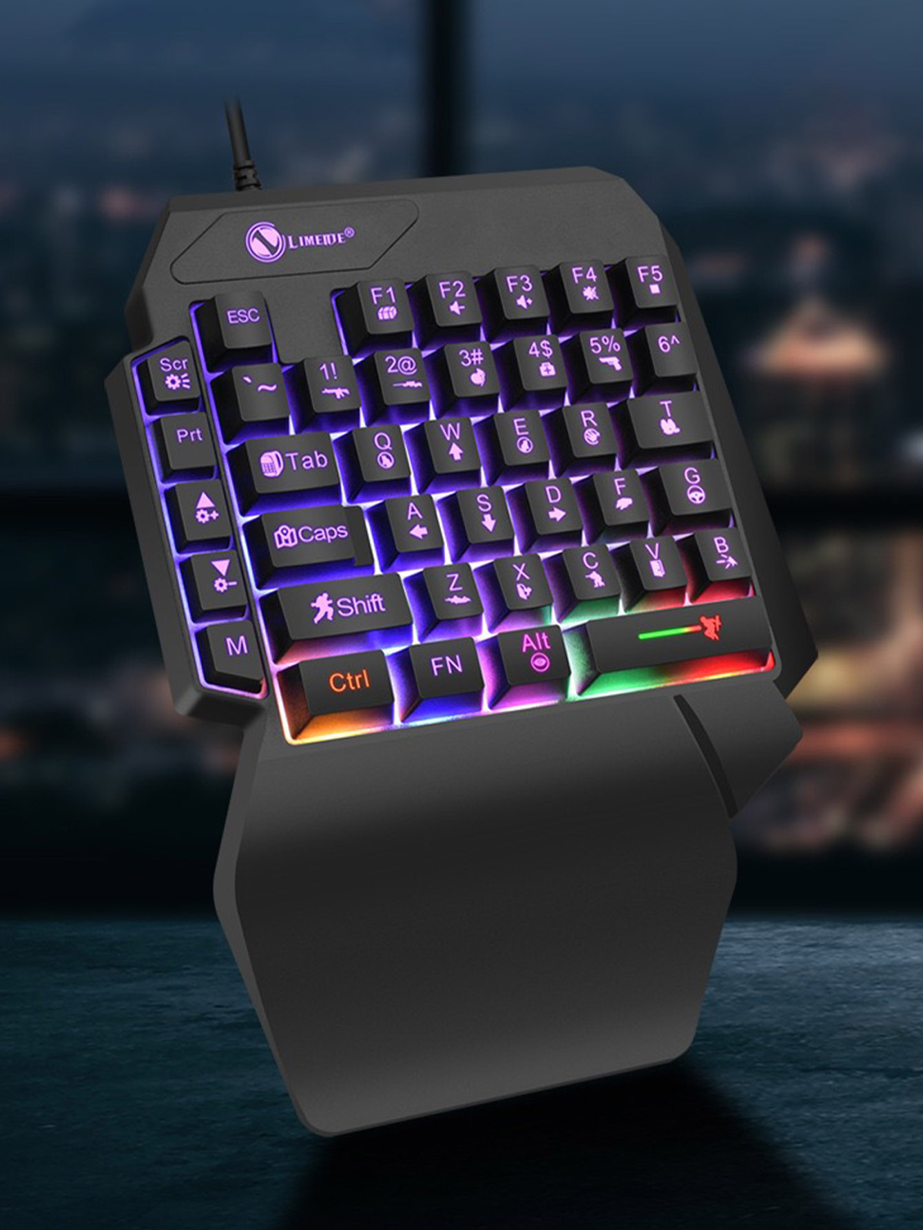 Mechanical One-Handed Light Ga - Gaming Keyboard And Mouse For Xbox ulasan dan harga