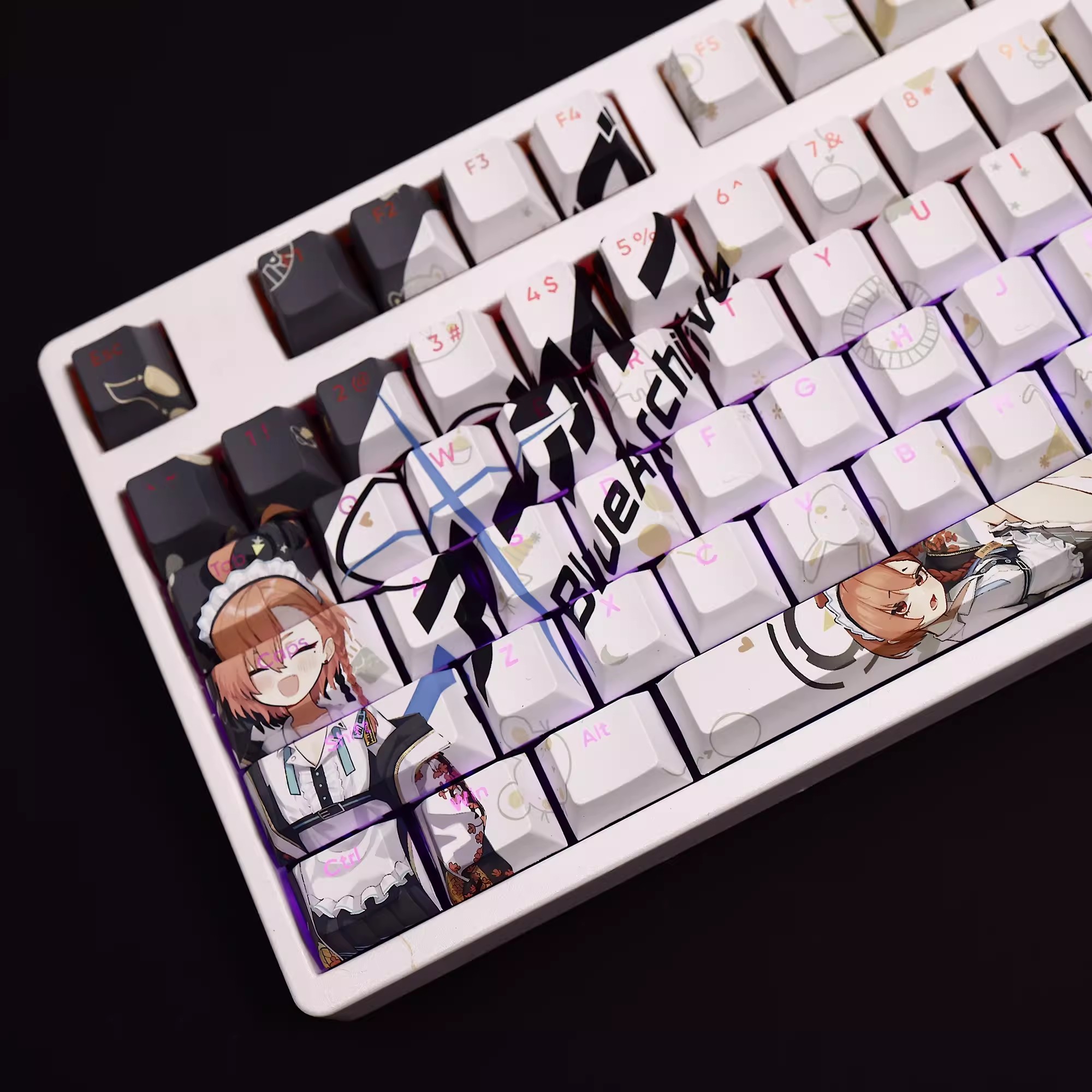 108 Keys/set Blue Archive Mika - Gaming Keyboard Blue ulasan dan harga
