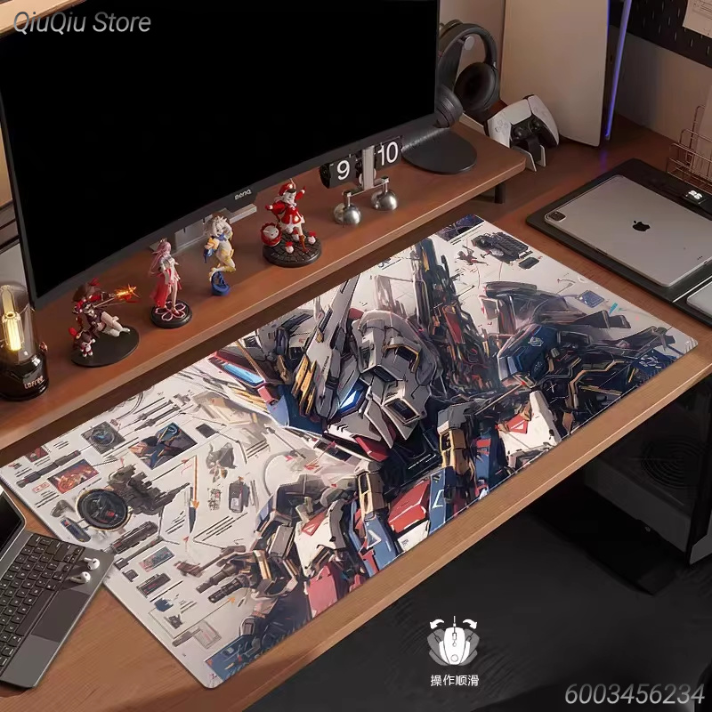 Cartoon HD Print Gundam Leathe - Gaming Keyboard Typewriter ulasan dan harga