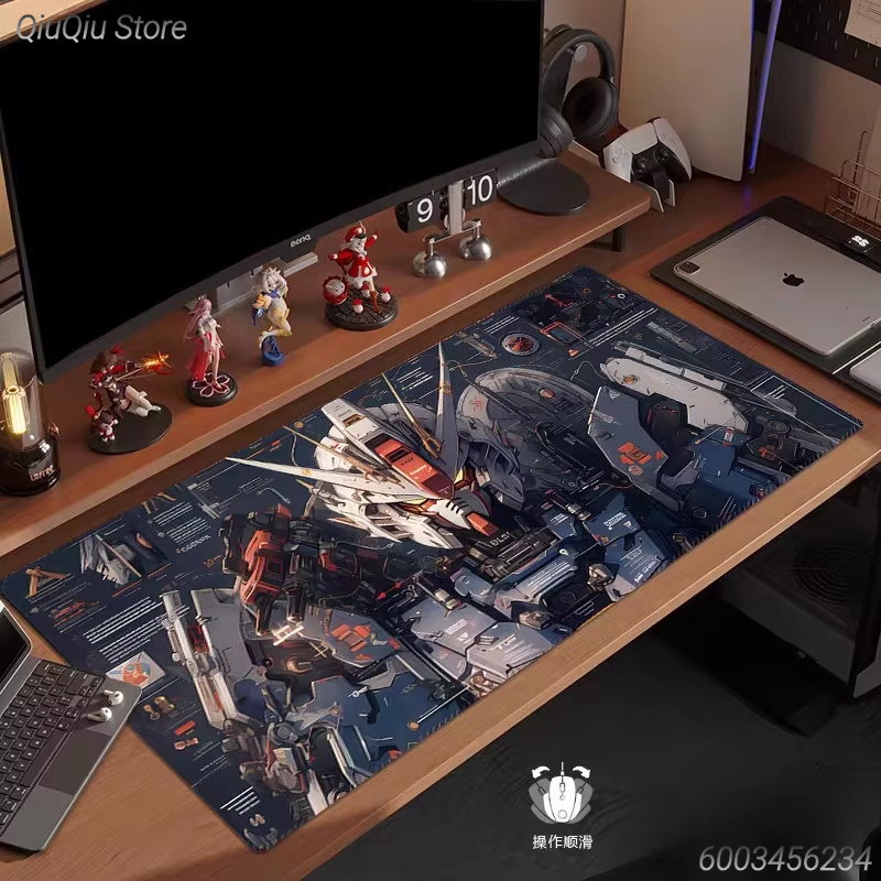 Cartoon HD Print Gundam Leathe - Gaming Keyboard Typewriter ulasan dan harga