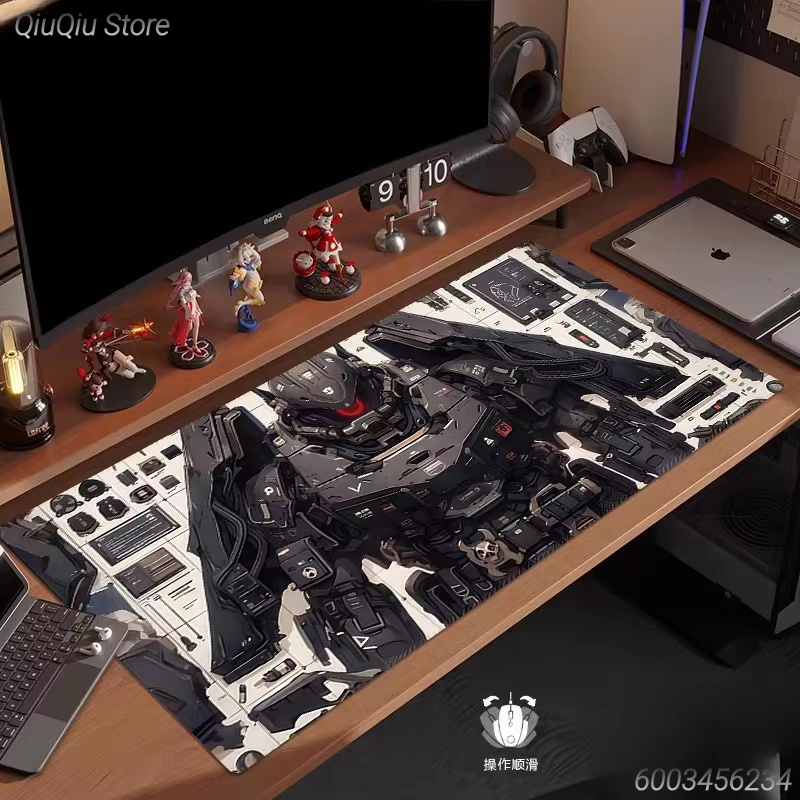 Cartoon HD Print Gundam Leathe - Gaming Keyboard Typewriter ulasan dan harga
