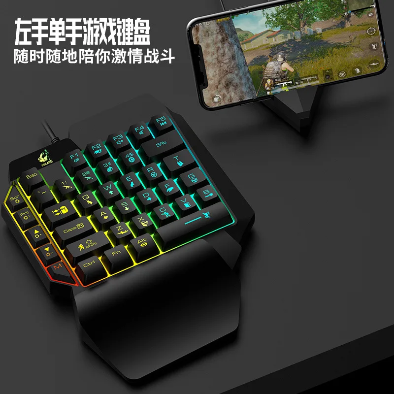K15 one-handed keyboard Gun Go - Keyboard Gaming Amazon ulasan dan harga