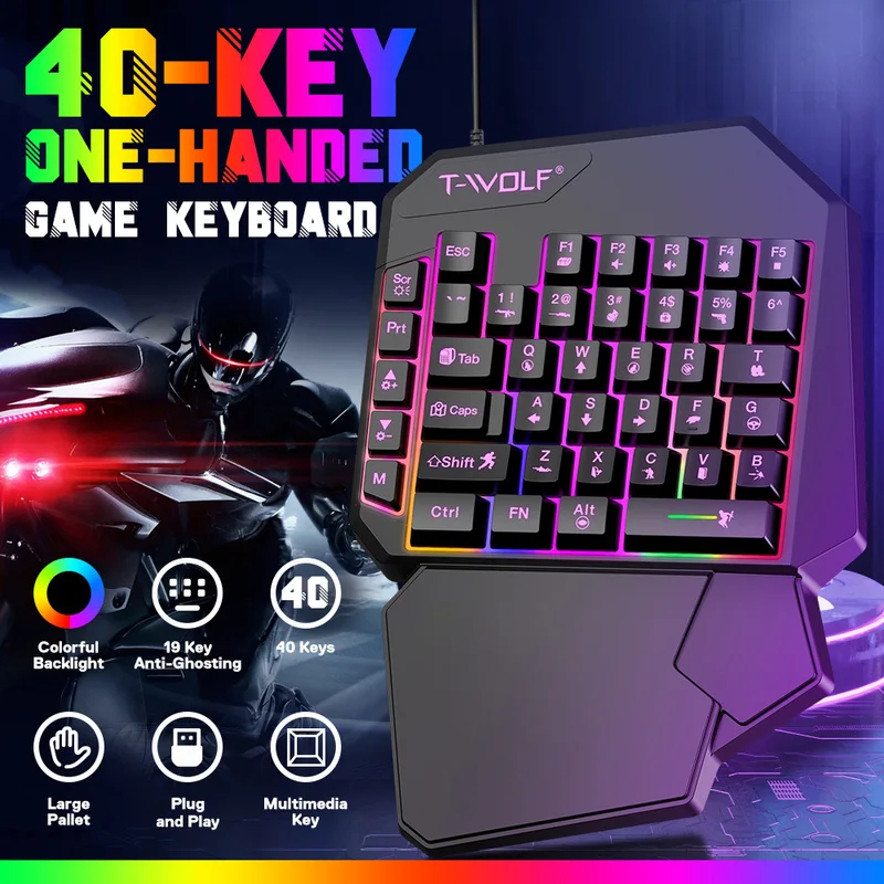 5 In 1 Set 35keys One Handedly - Gaming Keyboard 1 Hand ulasan dan harga