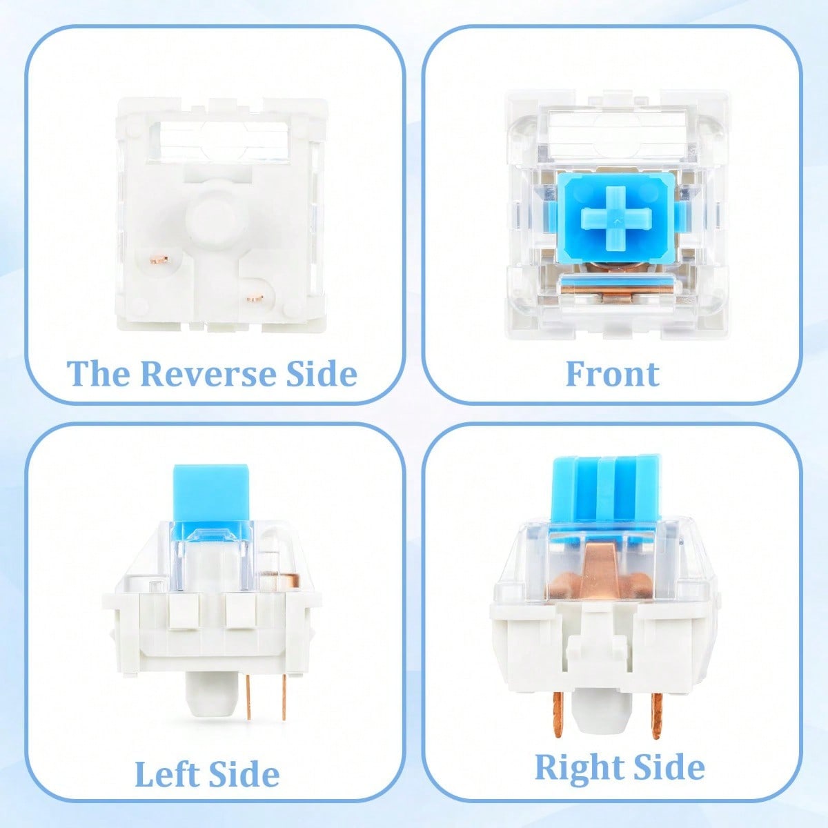 100 Practical Blue Switches, H - Gaming Keyboard Blue ulasan dan harga