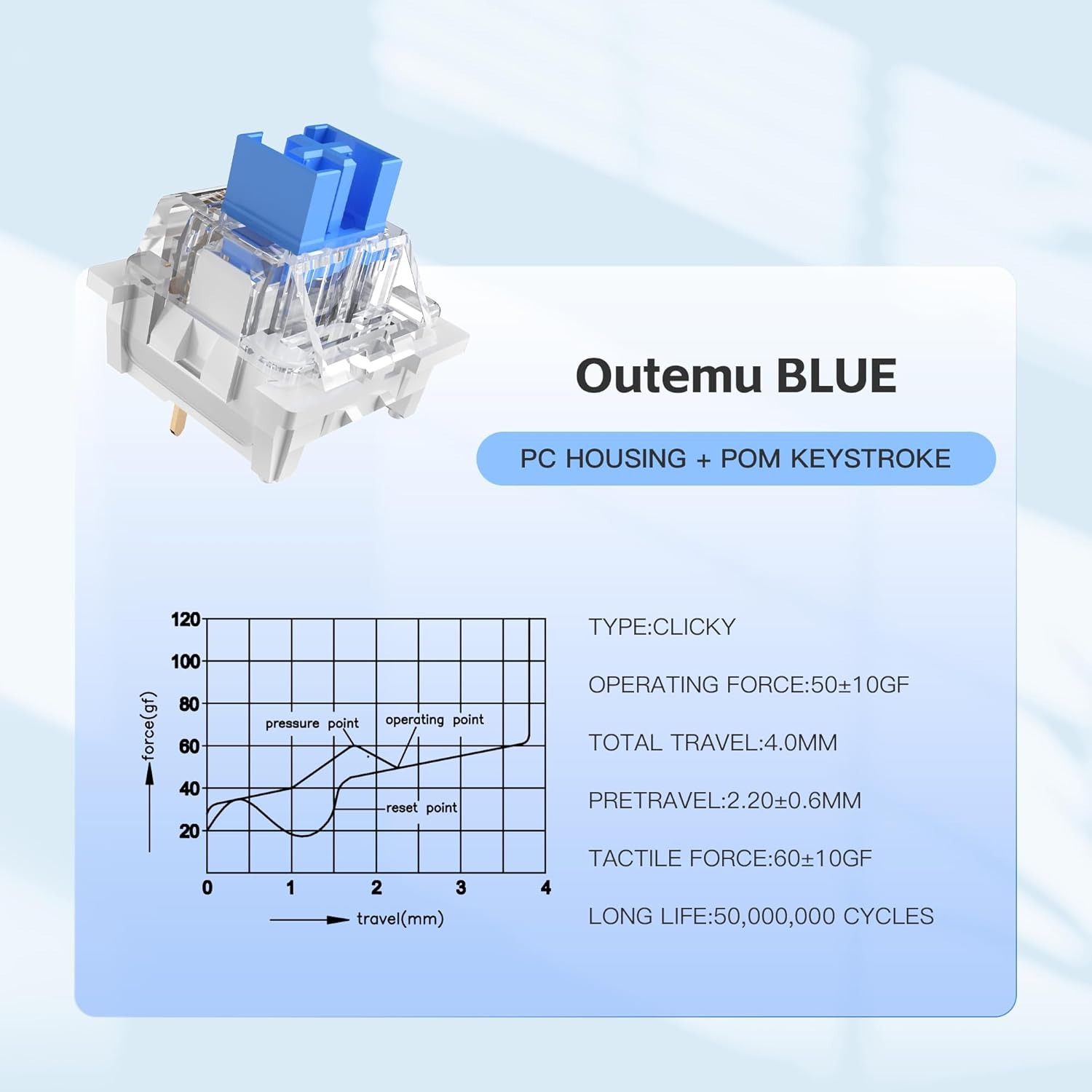 100 Practical Blue Switches, H - Gaming Keyboard Blue ulasan dan harga