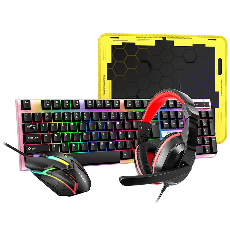 Spanish Russian Keyboard Layou - Gaming Keyboard Mouse And Headset Combo ulasan dan harga