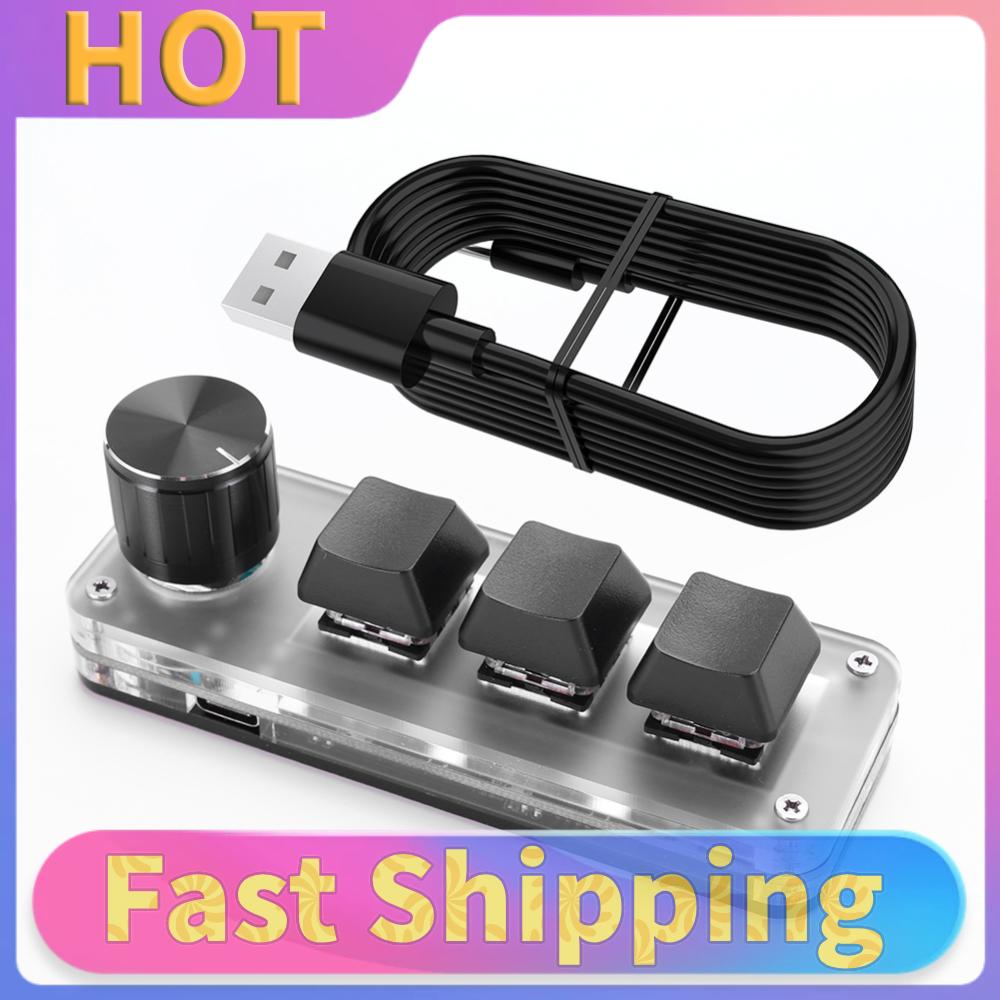 3 Key 1 Knob/4 Key One Handed  - Gaming Keyboard 1 Hand ulasan dan harga