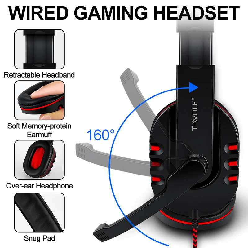 T-WOLF Game Four Piece TF800 I - Gaming Keyboard Mouse Set ulasan dan harga