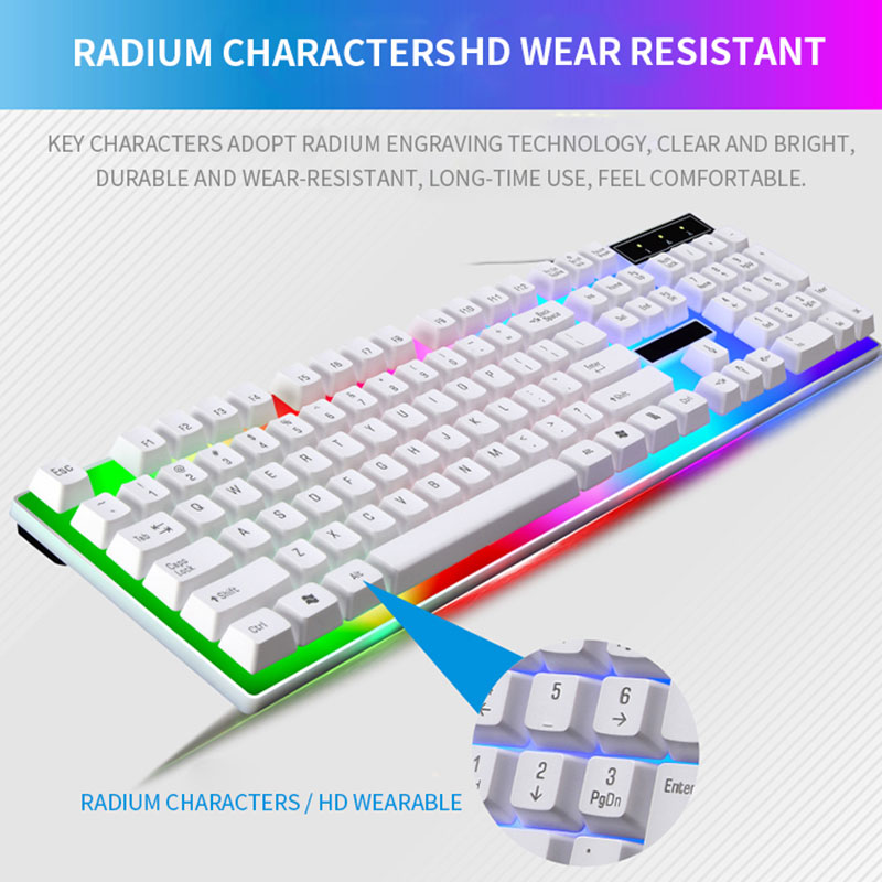 RGB Gaming Keyboard Gamer Keyb - Gaming Keyboard Bundle ulasan dan harga