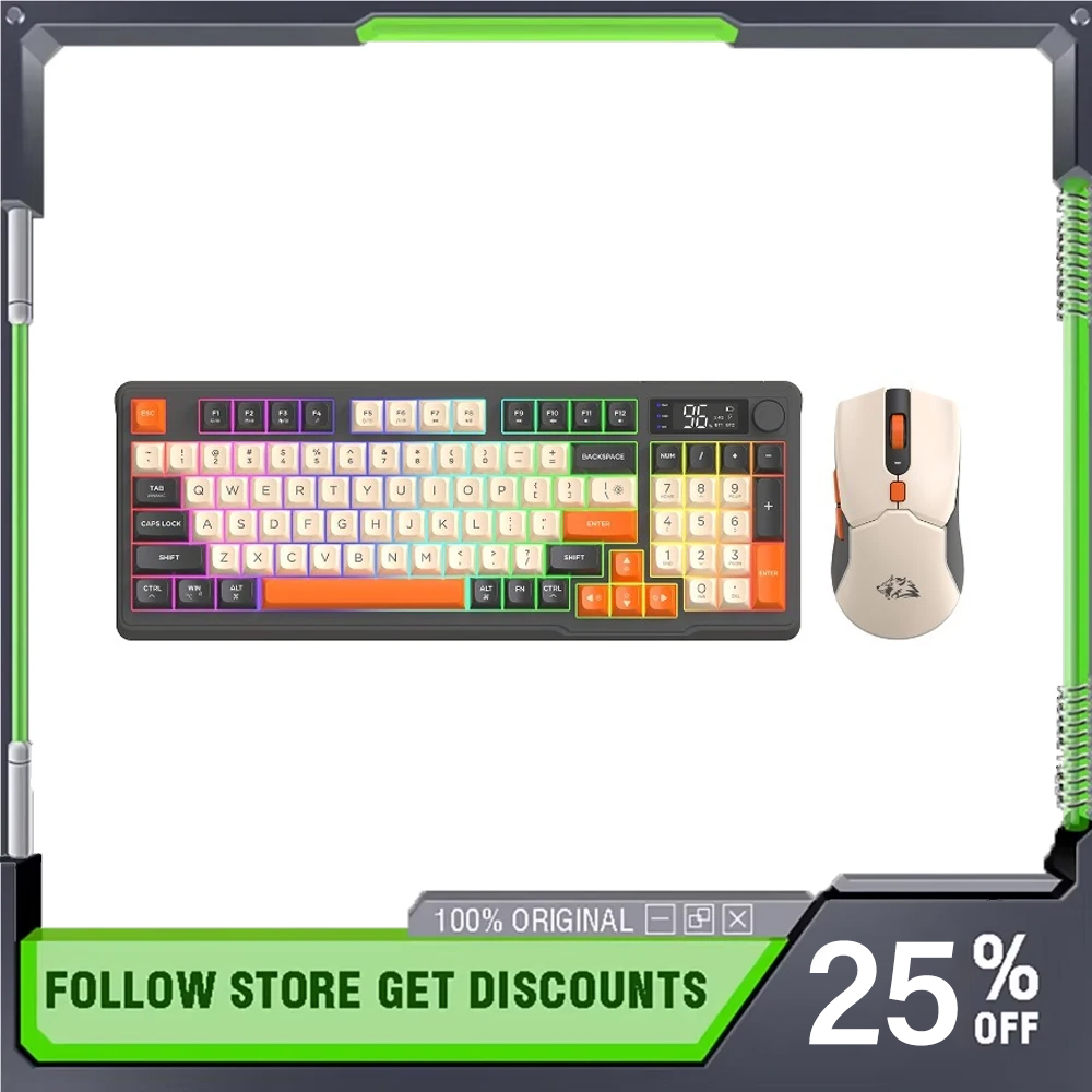 FreeWolf T96 Wireless Bluetoot - Gaming Keyboard Mouse Set ulasan dan harga