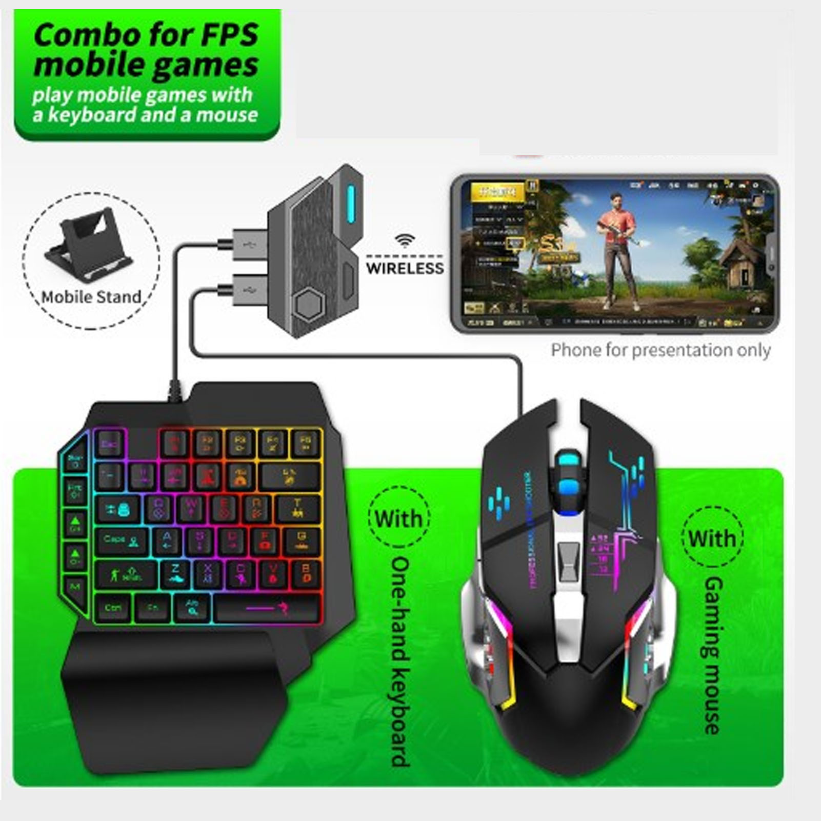 Keyboard Mouse Converter Set R - Gaming Keyboard Mouse Set ulasan dan harga