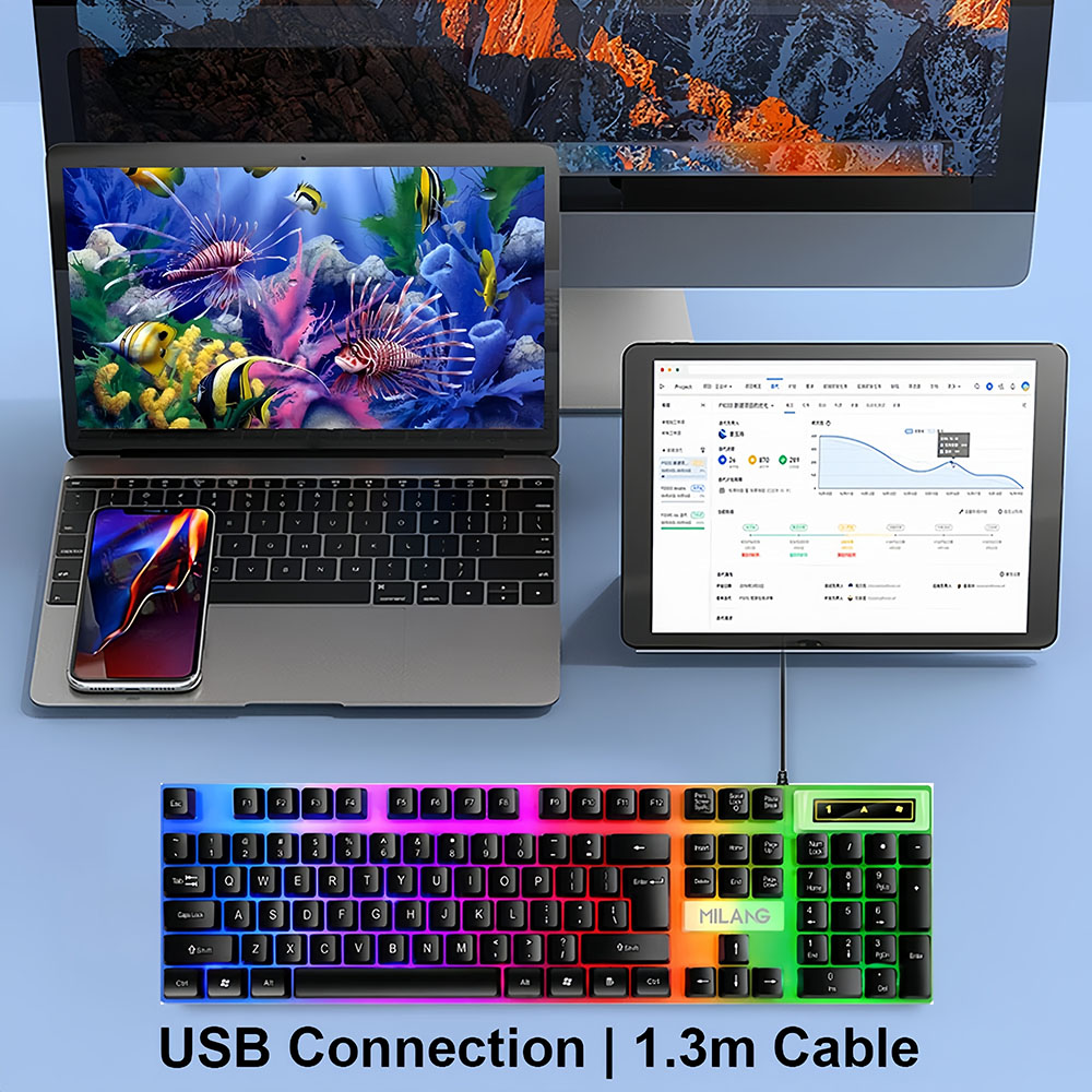 KEBIDUMEI USB Wired Keyboard R - Gaming Keyboard And Mouse For Xbox ulasan dan harga