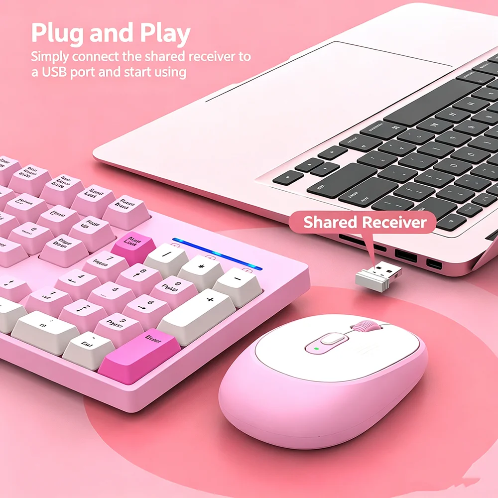 KEBIDUMEI 2.4G Wireless Keyboa - Gaming Keyboard Mouse Set ulasan dan harga