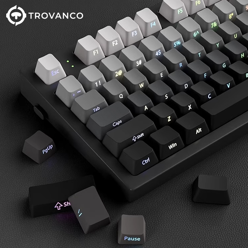 130 Keys Gradient Keycaps Side - Gaming Keyboard Typewriter ulasan dan harga