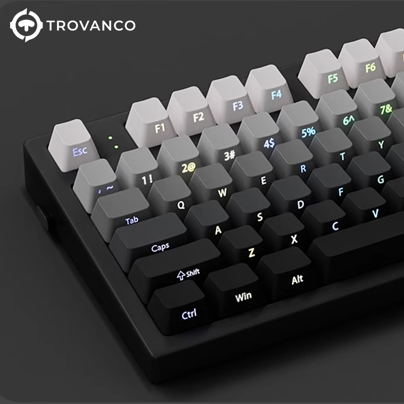 130 Keys Gradient Keycaps Side - Gaming Keyboard Typewriter ulasan dan harga