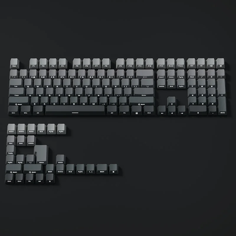 130 Keys Gradient Keycaps Side - Gaming Keyboard Typewriter ulasan dan harga