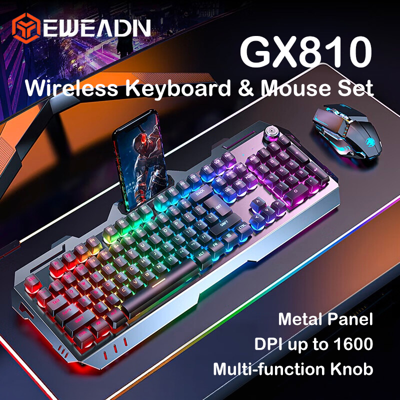 EWEADN GX810 Wireless Keyboard - Gaming Keyboard Mouse And Headset Combo ulasan dan harga
