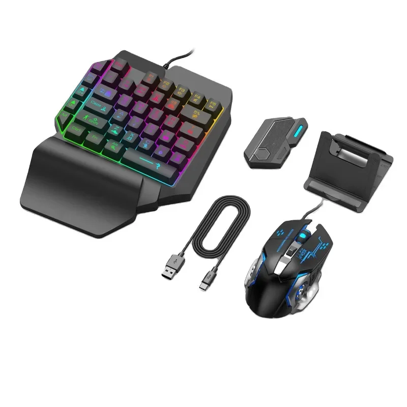 Gaming Keyboard and Mouse Set  - Gaming Keyboard 1 Hand ulasan dan harga