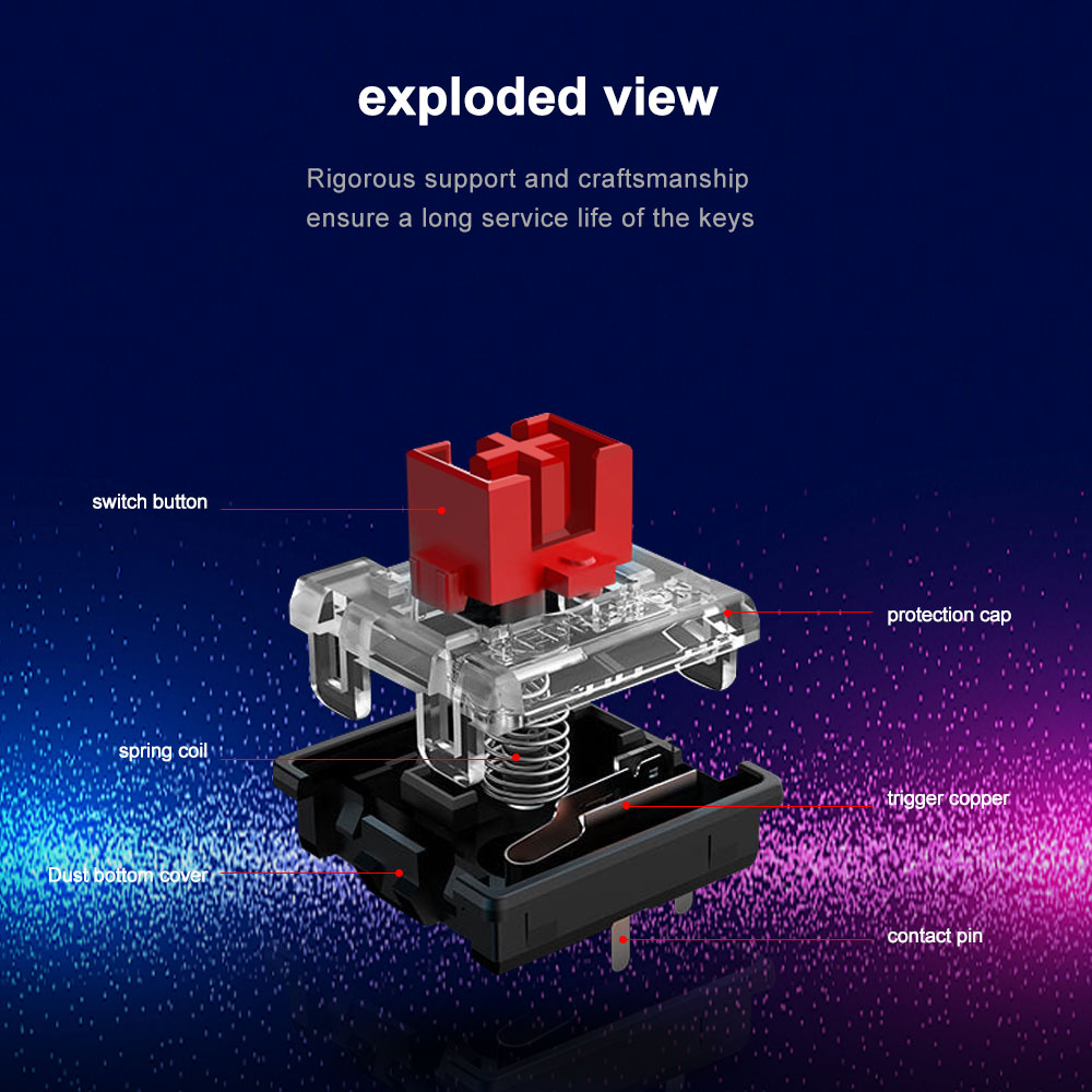 REDRAGON SMD RGB MX Low Profil - Gaming Keyboard Ergo ulasan dan harga