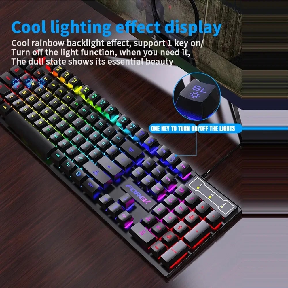 Kebidumei 104 key Backlit Mech - Gaming Keyboard And Mouse For Xbox ulasan dan harga