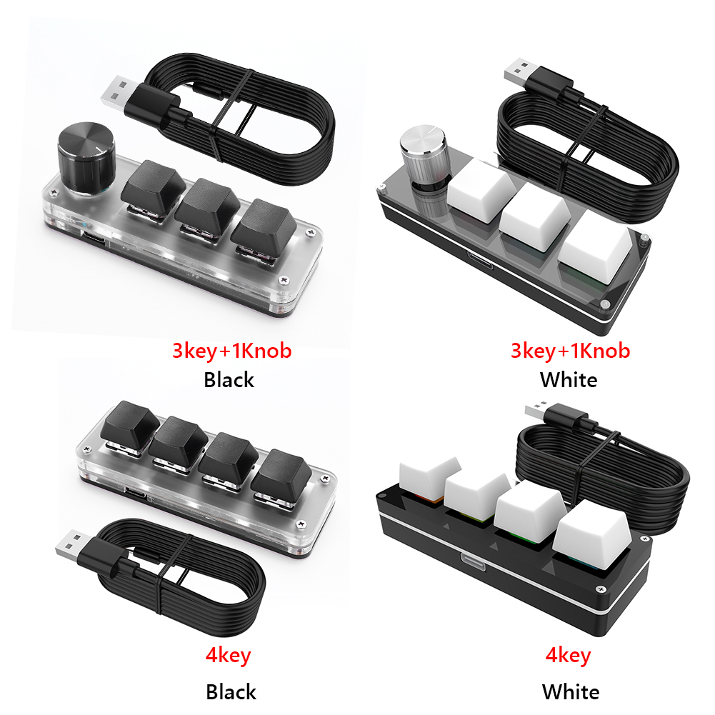 3 Key 1 Knob/4 Key One Handed  - Gaming Keyboard 1 Hand ulasan dan harga