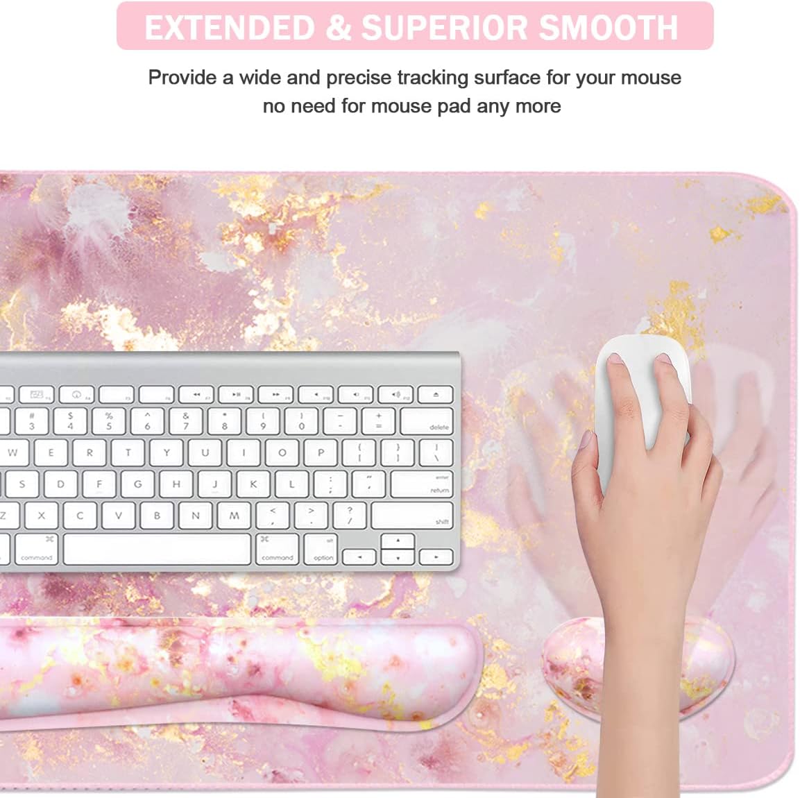 Large Gaming Mouse Pad with Ke - Gaming Keyboard Mouse Set ulasan dan harga