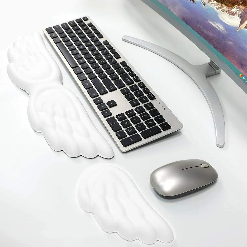 Angel Wings Shaped Keyboard Mo - Gaming Keyboard And Mouse ulasan dan harga
