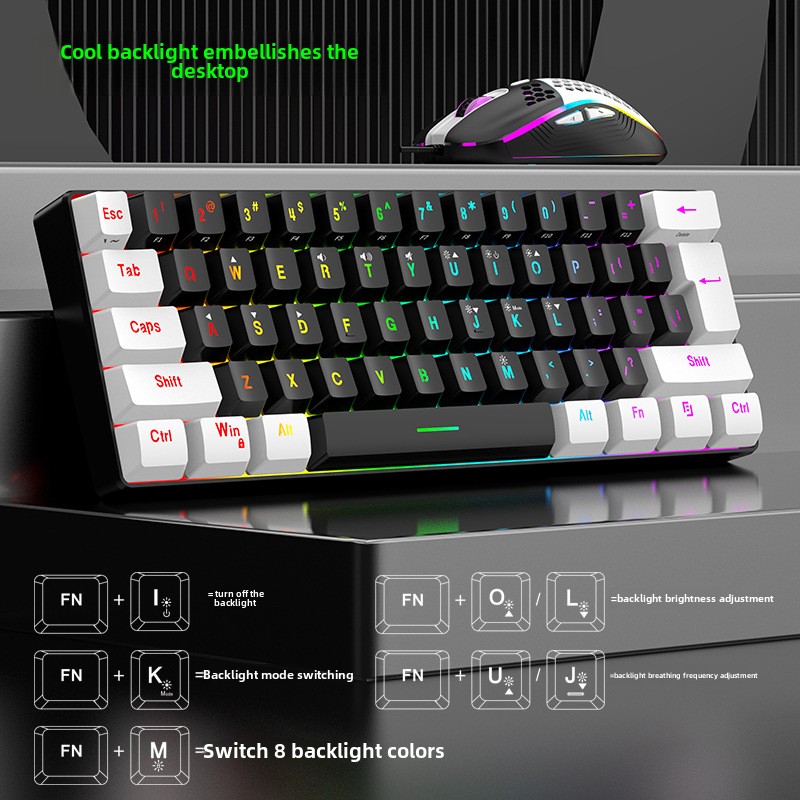 Keyboard and Mouse Sets 60% RG - Gaming Keyboard Mouse And Headset Combo ulasan dan harga
